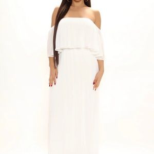 Total beauty maxi dress- ivory